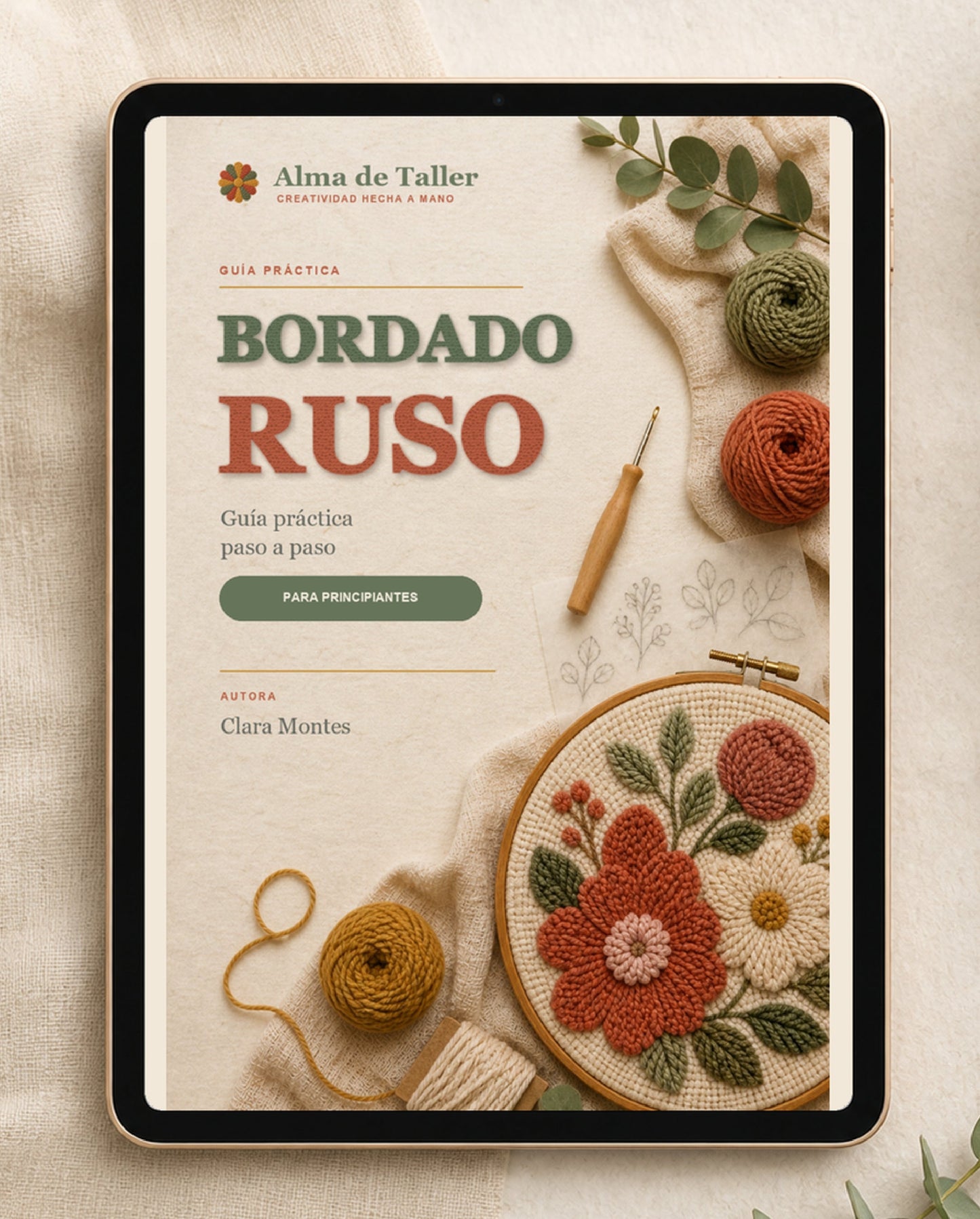 Bordado Ruso Paso a Paso – Kit Digital Completo